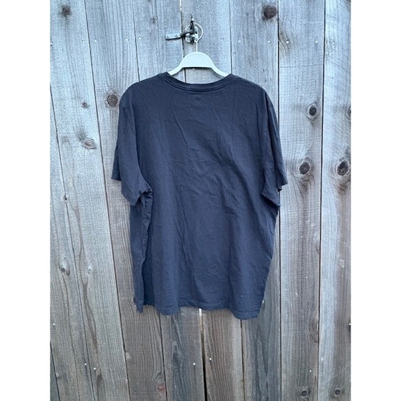 Nike Mens Graphic T-Shirt Black Multi Color Swoosh Logo Crewneck XXL - Picture 2 of 3